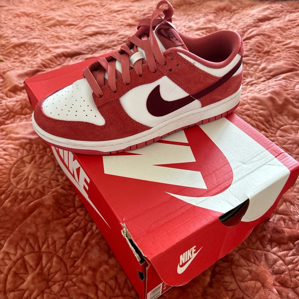 Nike Red and White Sneakers